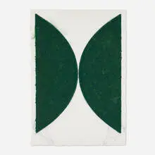 Ellsworth Kelly, Colored Paper Image II (Dark Green Curves), 1976, colored and pressed paper pulp