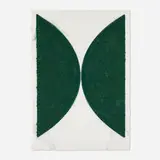 Colored Paper Image II (Dark Green Curves) by Ellsworth Kelly, 1976, colored and pressed paper pulp, sold Jul 2024