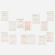 Guy de Cointet, the (the very brilliant artist) HUZO LUMNST, (presents her new work) CIZEGHOH TUR NDJMB (BTIS) portfolio, 1973, screenprint on BFK Rives