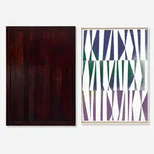 Blake Rayne, Untitled Painting Number 5, 2008, acrylic paint and gesso on linen, lacquer on wood