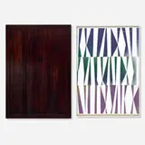 Blake Rayne, Untitled Painting Number 5, 2008, acrylic paint and gesso on linen, lacquer on wood