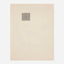 Christopher Wool, Untitled, typewriter ink on paper