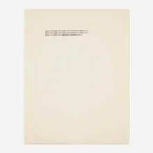 Christopher Wool, Untitled, typewriter ink on paper