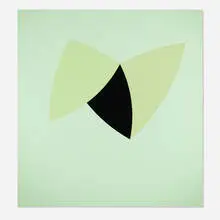 Green Valentine #5 by Walter Darby Bannard, 1965, alkyd resin on canvas, sold Jul 2024