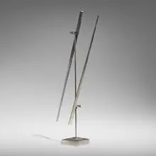 George Rickey, One Up One Down V, 1986, stainless steel