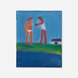 Katherine Bradford, Summer Gift, 2022, acrylic on canvas