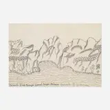 Joseph Yoakum, Colorado River Through Grand Canyon Arizona, colored pencil and ballpoint on paper
