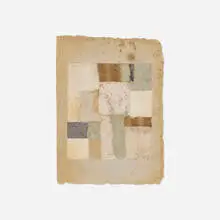 Anne Ryan, Untitled, 1951, fabrics, foil, and handmade rag paper