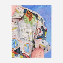 Rebecca Ness, Shirt, 2020, gouache and graphite on paper