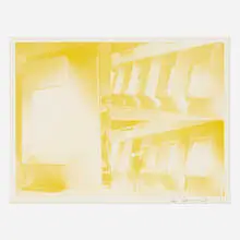 G. Levine, Untitled, 1960, screenprint in colors