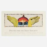 Francesco Clemente, Poetry for the Next Society poster, 1989, offset lithograph in colors