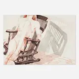 Philip Pearlstein, Nude with Rocker, 1977, lithograph in colors