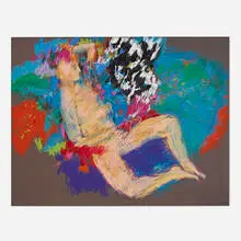 George Segal, Untitled (Reclining Nude), 1986, screenprint in colors