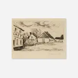 Maurice de Vlaminck, Le Cafe de Paris (from the Visage des maisons series), 1927, etching