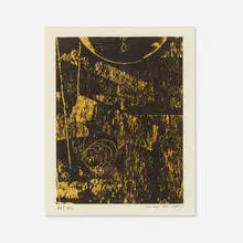 Max Ernst, Untitled (from the Aux petits agneaux portfolio), 1971, lithograph in colors
