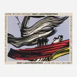 Roy Lichtenstein, Brushstrokes exhibition poster, 1967, screenprint in colors