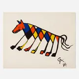 Alexander Calder, Beastie (from the Flying Colors portfolio), 1974, lithograph in colors on Arches