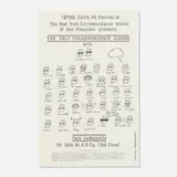 Bill Gaglione, The Only Correspondence Dinner (with Ray Johnson Twins) poster, 1984, lithograph