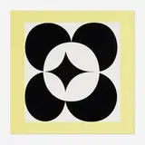 Yaacov Agam, Circles in Yellow, 1980, lithograph in colors