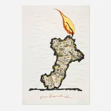 Claes Oldenburg, Centennial Print for the Judson Memorial Church - State Two, 1990, screenprint in colors on BFK Rives