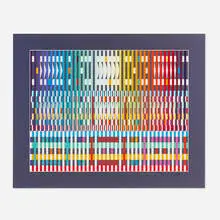 The Blessing by Yaacov Agam, 1990, screenprint in colors, sold Jul 2024