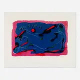 Marino Marini, Cavallo, 1974, lithograph in colors on Arches
