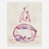 Max Ernst, Après-moi le XX siècle (from Homage to Max Ernst: XXe siècle), 1971, lithograph in colors