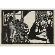 Barbara Latham, A Taos Street Scene