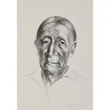 Kenneth Miller Adams, Old Taos Indian, 1956