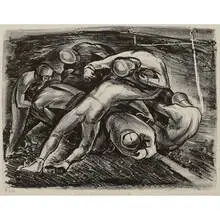 Palmer Schoppe, Sokolofsky 'round end, 1935
