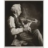 Jackson Lee Nesbitt, Old Man with a Violin, 1955