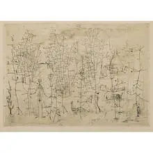 Zao Wou-ki, Femme dans la Forêt (Woman in the Forest), 1950