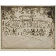 Joseph Pennell, In Hyde Park, 1909