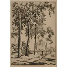 James Swann, Lincoln Park together with Winter Evening