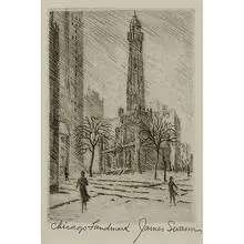 James Swann, Chicago Landmark (Chicago Water Tower), 1959