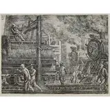 Reginald Marsh, Erie R.R. Locomotives Watering, 1934