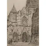 John Marin, Meaux Cathedral II, 1907