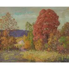 The Old Sugar Maple by Charles W. Dahlgreen, sold Mar 2022