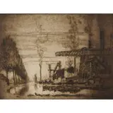 Joseph Pennell, The Brussels Canal, A Modern Hobbema, 1910