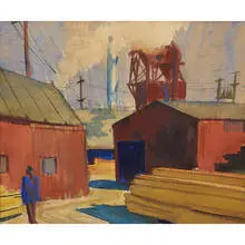 Richard Sargent, The Mill (recto) and The Valley (verso)