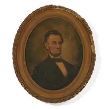David Adam, An Oval Portrait of Abraham Lincoln, 1915