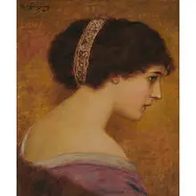 Paul Spangenberg, A Female in Profile, 1914