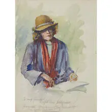 Harriette Bowdoin, Self-Portrait, 1947