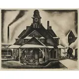 Howard Cook, The Station, 1928