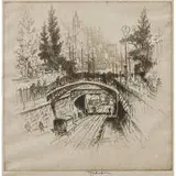 Joseph Pennell, The Tunnel, Montague Terrace, 1912