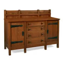 Gustav Stickley, early eight-leg sideboard, #961