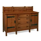 early eight-leg sideboard, #961 by Gustav Stickley, sold Mar 2022