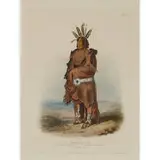 Karl Bodmer, Pachtuwa-Chta (An Arrikkara Warrior), 1839