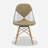 PKW-2 by Charles and Ray Eames, 1951, enameled steel, leather, walnut, sold Feb 2020