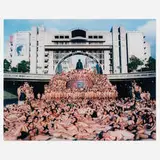 Spencer Tunick, Venezuela 3 (Caracas Museum of Contemporary Art), 2006, c-print mounted behind Plexiglas